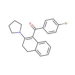 O=C(C1=C(N2CCCC2)CCc2ccccc21)c1ccc(Br)cc1 ZINC000000721425