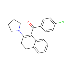 O=C(C1=C(N2CCCC2)CCc2ccccc21)c1ccc(Cl)cc1 ZINC000000340664