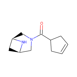 O=C(C1CC=CC1)N1C[C@@H]2C[C@H](C1)N2 ZINC000222124182