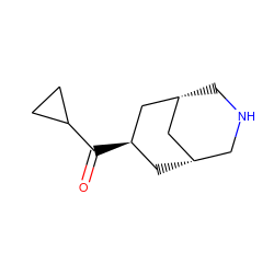 O=C(C1CC1)[C@@H]1C[C@H]2CNC[C@H](C2)C1 ZINC000101688851