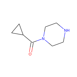 O=C(C1CC1)N1CCNCC1 ZINC000002586030