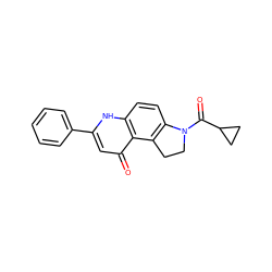 O=C(C1CC1)N1CCc2c1ccc1[nH]c(-c3ccccc3)cc(=O)c21 ZINC000473116246