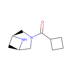 O=C(C1CCC1)N1C[C@@H]2C[C@H](C1)N2 ZINC000222125976