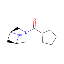 O=C(C1CCCC1)N1C[C@@H]2C[C@H](C1)N2 ZINC000222125791