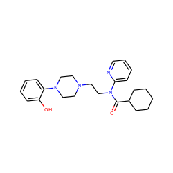 O=C(C1CCCCC1)N(CCN1CCN(c2ccccc2O)CC1)c1ccccn1 ZINC000013804934