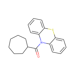 O=C(C1CCCCCC1)N1c2ccccc2Sc2ccccc21 ZINC000090635708