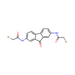 O=C(CBr)Nc1ccc2c(c1)C(=O)c1cc(NC(=O)CBr)ccc1-2 ZINC000653788019