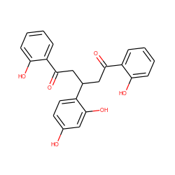 O=C(CC(CC(=O)c1ccccc1O)c1ccc(O)cc1O)c1ccccc1O ZINC000653753979