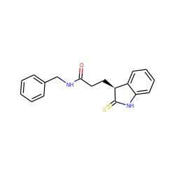 O=C(CC[C@@H]1C(=S)Nc2ccccc21)NCc1ccccc1 ZINC000012352664