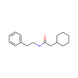 O=C(CC1CCCCC1)NCCc1ccccc1 ZINC000000858629