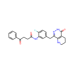 O=C(CCC(=O)c1ccccc1)Nc1cc(Cc2n[nH]c(=O)c3c2NCCC3)ccc1F ZINC000084688857