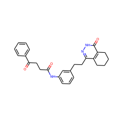 O=C(CCC(=O)c1ccccc1)Nc1cccc(CCc2n[nH]c(=O)c3c2CCCC3)c1 ZINC000168552101