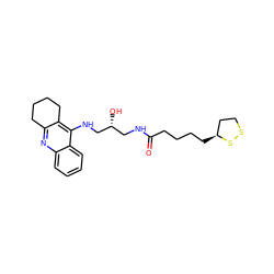 O=C(CCCC[C@H]1CCSS1)NC[C@@H](O)CNc1c2c(nc3ccccc13)CCCC2 ZINC000299866612