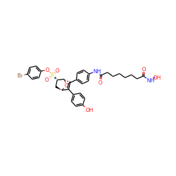 O=C(CCCCCCC(=O)Nc1ccc(C2=C(c3ccc(O)cc3)[C@H]3C[C@H](S(=O)(=O)Oc4ccc(Br)cc4)[C@H]2O3)cc1)NO ZINC000473109166