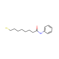 O=C(CCCCCCCS)Nc1ccccc1 ZINC000013609343