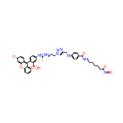 O=C(CCCCCCNC(=O)c1ccc(NCc2cn(CCCNC(=S)Nc3ccc(-c4c5ccc(=O)cc-5oc5ccccc45)c(C(=O)O)c3)nn2)cc1)NO ZINC000095607757