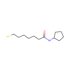 O=C(CCCCCCS)NC1CCCC1 ZINC000299828130