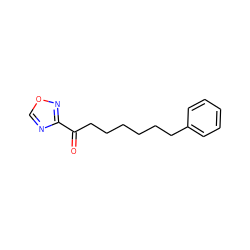 O=C(CCCCCCc1ccccc1)c1ncon1 ZINC000040892470