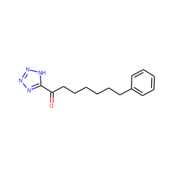 O=C(CCCCCCc1ccccc1)c1nnn[nH]1 ZINC000040380109