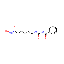 O=C(CCCCCNC(=O)NC(=O)c1ccccc1)NO ZINC000043152345