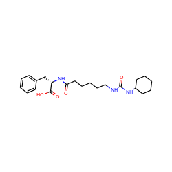 O=C(CCCCCNC(=O)NC1CCCCC1)N[C@@H](Cc1ccccc1)C(=O)O ZINC000036330600