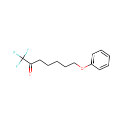 O=C(CCCCCOc1ccccc1)C(F)(F)F ZINC000473165192