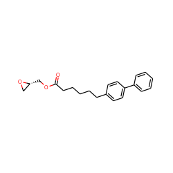 O=C(CCCCCc1ccc(-c2ccccc2)cc1)OC[C@@H]1CO1 ZINC000084605298