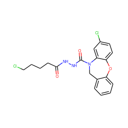 O=C(CCCCCl)NNC(=O)N1Cc2ccccc2Oc2ccc(Cl)cc21 ZINC000002007605