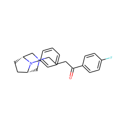 O=C(CCCN1C[C@@H]2CC[C@H](C1)N2c1ccccc1)c1ccc(F)cc1 ZINC000040915685