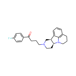 O=C(CCCN1CC[C@H]2[C@@H](C1)c1cccc3c1N2CCC3)c1ccc(F)cc1 ZINC000036399764