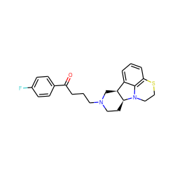 O=C(CCCN1CC[C@H]2[C@@H](C1)c1cccc3c1N2CCS3)c1ccc(F)cc1 ZINC000145721980