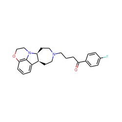 O=C(CCCN1CC[C@H]2c3cccc4c3N(CCO4)[C@H]2CC1)c1ccc(F)cc1 ZINC000145748168