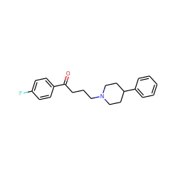 O=C(CCCN1CCC(c2ccccc2)CC1)c1ccc(F)cc1 ZINC000029555346