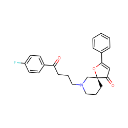 O=C(CCCN1CCC[C@@]2(C1)OC(c1ccccc1)=CC2=O)c1ccc(F)cc1 ZINC000026267957