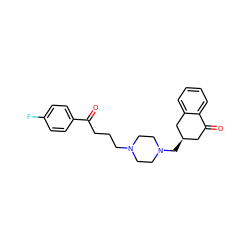 O=C(CCCN1CCN(C[C@@H]2CC(=O)c3ccccc3C2)CC1)c1ccc(F)cc1 ZINC000022925148