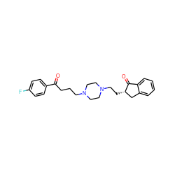 O=C(CCCN1CCN(CC[C@H]2Cc3ccccc3C2=O)CC1)c1ccc(F)cc1 ZINC000022033309