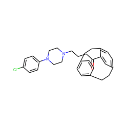 O=C(CCCN1CCN(c2ccc(Cl)cc2)CC1)c1cc2ccc1CCc1ccc(cc1)CC2 ZINC000064540486