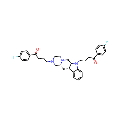 O=C(CCCN1CCN2C[C@@H]3[C@@H](C[C@@H]2C1)c1ccccc1N3CCCC(=O)c1ccc(F)cc1)c1ccc(F)cc1 ZINC000028872180