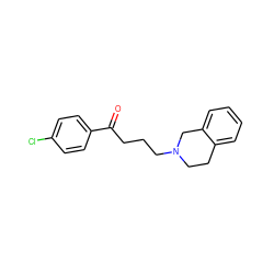 O=C(CCCN1CCc2ccccc2C1)c1ccc(Cl)cc1 ZINC000653895000