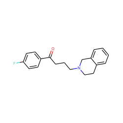 O=C(CCCN1CCc2ccccc2C1)c1ccc(F)cc1 ZINC000000177740