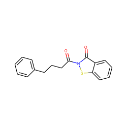 O=C(CCCc1ccccc1)n1sc2ccccc2c1=O ZINC000299830276