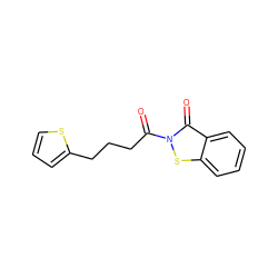 O=C(CCCc1cccs1)n1sc2ccccc2c1=O ZINC000299828718