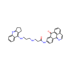 O=C(CCNCCCNc1c2c(nc3ccccc13)CCC2)Nc1ccc2c(c1)C(=O)c1cccc3ccnc-2c13 ZINC000072121431