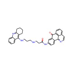 O=C(CCNCCCNc1c2c(nc3ccccc13)CCCC2)Nc1ccc2c(c1)C(=O)c1cccc3ccnc-2c13 ZINC000072120041