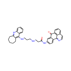 O=C(CCNCCCNc1c2c(nc3ccccc13)CCCCC2)Nc1ccc2c(c1)C(=O)c1cccc3ccnc-2c13 ZINC000072116740