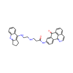 O=C(CCNCCNc1c2c(nc3ccccc13)CCC2)Nc1ccc2c(c1)C(=O)c1cccc3ccnc-2c13 ZINC000072119612