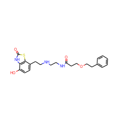 O=C(CCOCCc1ccccc1)NCCNCCc1ccc(O)c2[nH]c(=O)sc12 ZINC000013524255