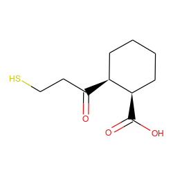 O=C(CCS)[C@H]1CCCC[C@H]1C(=O)O ZINC000013826122