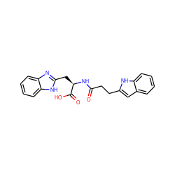 O=C(CCc1cc2ccccc2[nH]1)N[C@H](Cc1nc2ccccc2[nH]1)C(=O)O ZINC000045385754