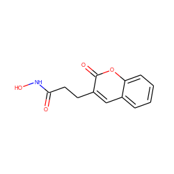 O=C(CCc1cc2ccccc2oc1=O)NO ZINC000028978944